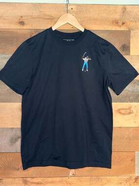 Eastside Golf Be Authentic Embroidered Logo T-Shirt Black Size M